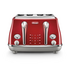 DeLonghi Icona Capitals Four Slice Toaster Red CTOC4003R image NaN