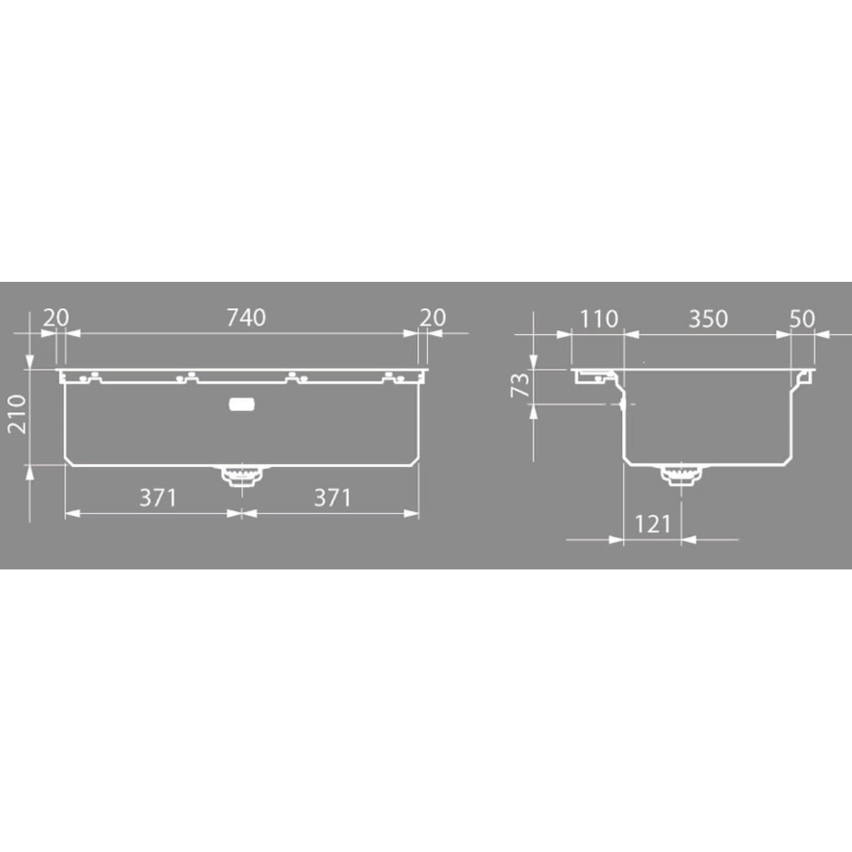 Artinox Layer BRP 74 Workstation Sink BRP74 hero image