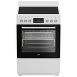 Beko 60cm White Electric Freestanding Oven With Ceramic Cooktop BFCB60VMW hero image