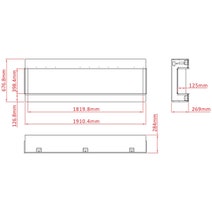 Remii 72 Inch Indoor 3 Sided Electric Fireplace 72-BAY-SLIM hero image