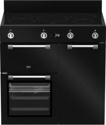 Beko 90 cm Black Induction Multi Door Freestanding Oven BRC916IMB hero image