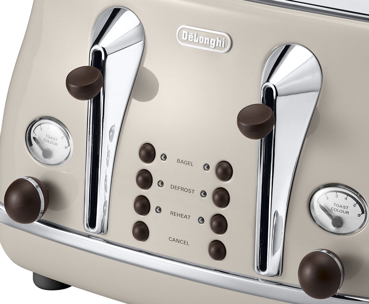 Delonghi CTO4003VBG Icona Vintage Slice Toaster Appliances Online