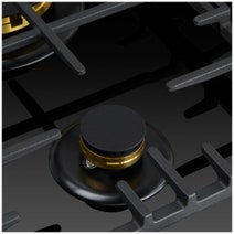 Omega 60cm Natural Gas Cooktop with Wok Burner Ceramic Glass Black OCGG604WB hero image