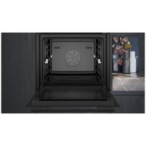 Siemens iQ700 60cm ecoClean Oven with fullSteam Matte Black HS938GDM1 hero image