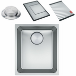 Franke Mythos 340mm Single Bowl Undermount Sink with Accessories MYX110-34FPC hero image