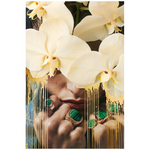 Dina Broadhurst Play On My Mind Golden Drip - Small 60 x 90 - White Frame PL-O-M-M-GLDN-D-WF-S hero image