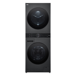 LG 12kg/9kg WashTower All-In-One Stacked Washer Dryer Platinum Black WWT-1209B hero image