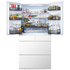 Hitachi 670L Multi Drawer French Door Refrigerator Crystal White Glass R-GW670TAXW image NaN