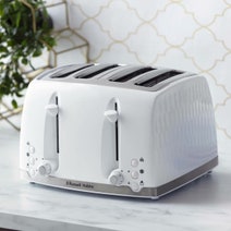 Russell Hobbs Honeycomb 4 Slice Toaster White RHT704WHI hero image