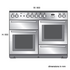 Falcon 90cm Nexus Freestanding Electric Oven/Stove Black and Chrome NEX90EIBL-CH image NaN