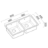 Abey LG200T Lago Double Bowl Sink Pack image NaN