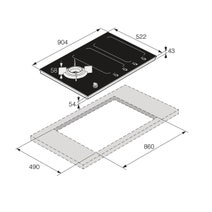 ASKO 90cm Duo Fusion Cooktop with Celsius Cooking Matte Black HIG89524MGD1 hero image