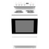 Eurotech 60cm Rear Control Freestanding Coil Cooker ED-FSR60WH image NaN