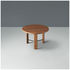 Kalona Paramount 60cm Round Coffee Table Dark Walnut PARA10FWADNATBRZD600 image NaN
