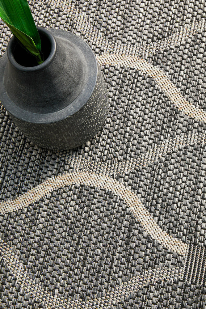 Rug Culture Terrace Extra Large Black Rug 330X240CM - TER-5501-BLK-330X240 hero image