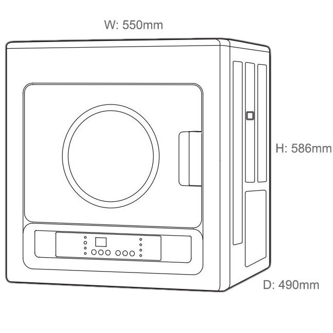 Rinnai 4kg Dry-Soft 4 LPG Gas Dryer DRYSOFT4L hero image
