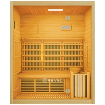 Revel NordicWave 3 Person Infrared & Traditional Hybrid Sauna R-CS-3PB hero image