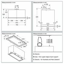 NEFF 70cm N 90 Integrated Undermount Rangehood Black D76NPC1S0A hero image