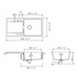 Abey Schock Mono Single Bowl with Drainer Stone MD-100LS image NaN