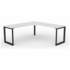 OLG Anvil 90 Degree Left Hand Workstation White 600mm Black Legs OG_ANB9W18186_W_LH image NaN