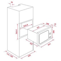 Esatto MC25BF 25L Convection Built-in Microwave Oven 900W hero image