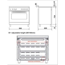 Euro Appliances EV900DPSX 90cm Freestanding Dual Fuel Oven/Stove hero image
