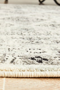 Rug Culture Century Small White & Charcoal Rug 150X150CM - CEN-999-GREY-150X150 hero image