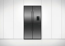 Fisher & Paykel 605L Quad Door Fridge Black Stainless Steel RF605QDUVB1 hero image