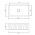 Oliveri Sicily Fireclay Farmhouse Countertop or Undermount Sink Matte Black  SC-MB1980 image NaN