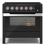 ILVE 90cm Panoramagic Induction Freestanding Oven Matte Black PMI09S3MK hero image