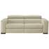 Natuzzi Editions Click Beige Leather Reclining Sofa SOFARECC18910BF image NaN