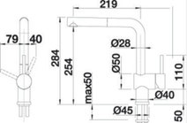 Blanco Kitchen Mixer with Pull Out Tap Anthracite LINUSSA hero image