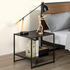 Zinus Modern Studio Bedside Table Set of 2 Black AU-COMBOB-8B image NaN