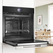 Bosch 60cm Series 8 Black Pyrolytic Oven HBG776MB1A hero image