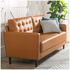 Zinus Benton Mid-Century Faux Leather Sofa 3 Seater - Cognac AU-USSBTF-3CL image NaN