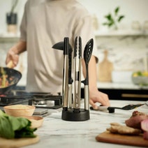 Joseph Joseph Elevate Fusion 5-piece Silicone Utensil Set with Storage Stand 10568 hero image
