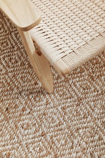 Rug Culture Nosa Extra Large White & Natural Rug 320X230CM - NSA-444-NAT-320X230 hero image
