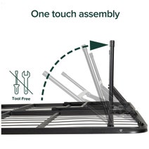 Zinus Black Metal Smartbase Folding Bed King AU-SBBK-14K hero image
