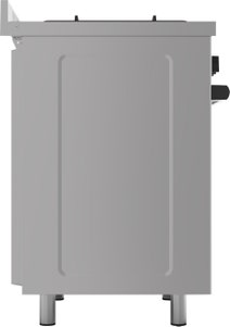 Glem 53cm Dual Fuel Freestanding Oven Stainless Steel GB534GE hero image
