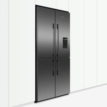 Fisher & Paykel Series 7 538L Quad Door Refrigerator with Ice and Water Black Stainless Steel RF605QDUVB2 hero image