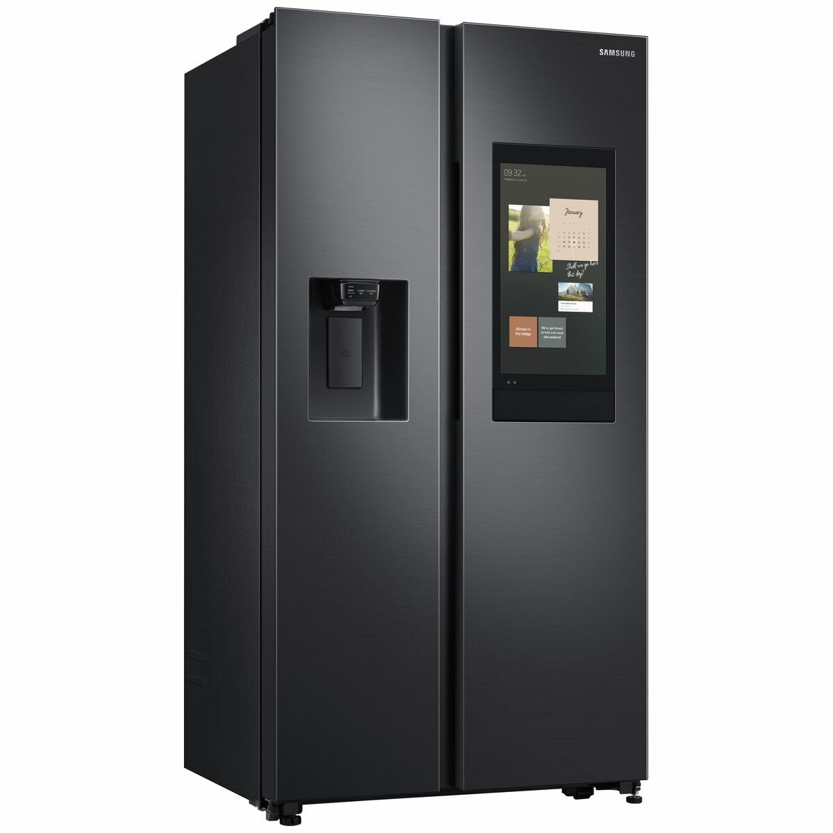 Samsung family hub side by side smart refrigerator deals