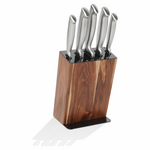 Stanley Rogers Black Acacia 6 Piece Knife Block Set 41410 hero image