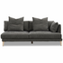 Kalona KYOTO Left Facing Extended Chaise Sofa Pewter WS-205-LCS-VILA-27 image NaN