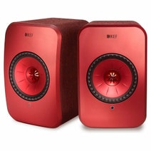 KEF SP3994KX LSX Wireless Active Speakers Red hero image