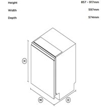 Fisher & Paykel Series 9 Contemporary Tall Built Under Dishwasher Black DW60UZT4B2 hero image