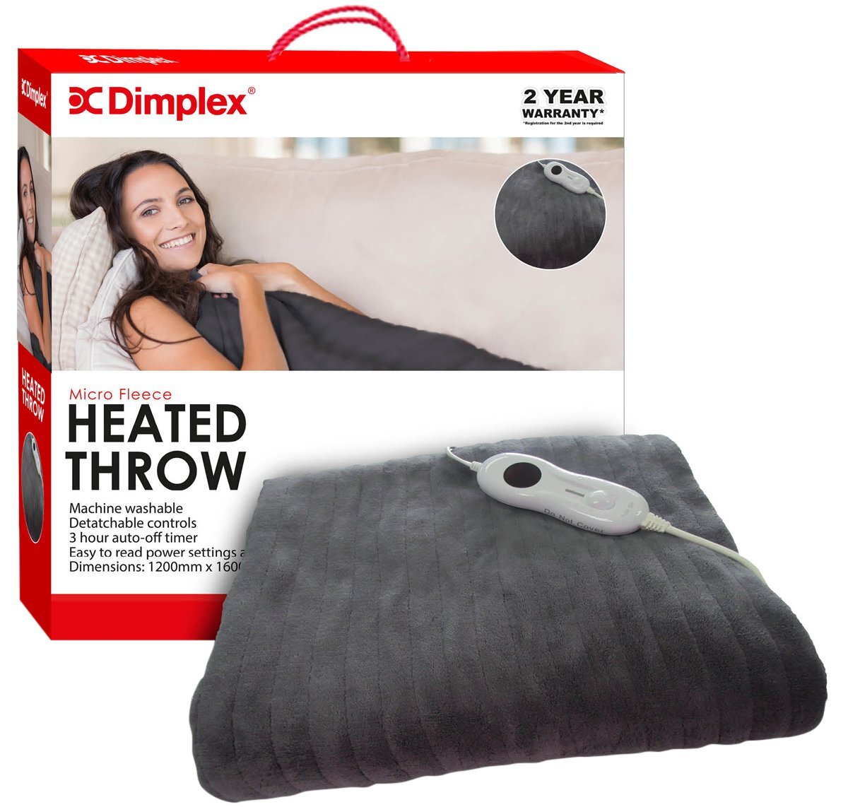 Dimplex Micro Fleece Heated Electric Throw DHEBHT | Appliances Online
