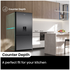 Hisense 500L PureFlat Bottom Mount Refrigerator with Non-plumbed Water Dispenser Dark Stainless Steel HRBM500TBW image NaN