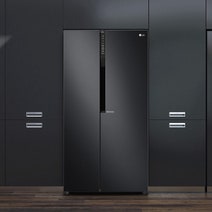 LG 626L Side by Side Frost Free Fridge & Freezer GS-B680MBL hero image