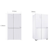 LG 687L Side by Side Fridge GS-B680WL hero image