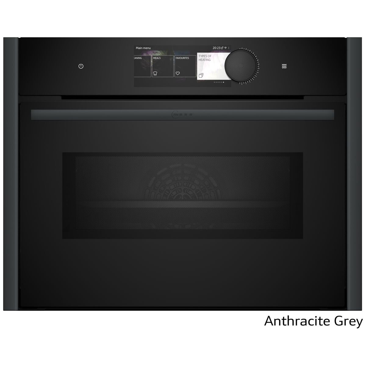 NEFF 45cm Pyrolytic Compact Oven with Microwave Anthracite Grey C29MY7MY0-AG hero image
